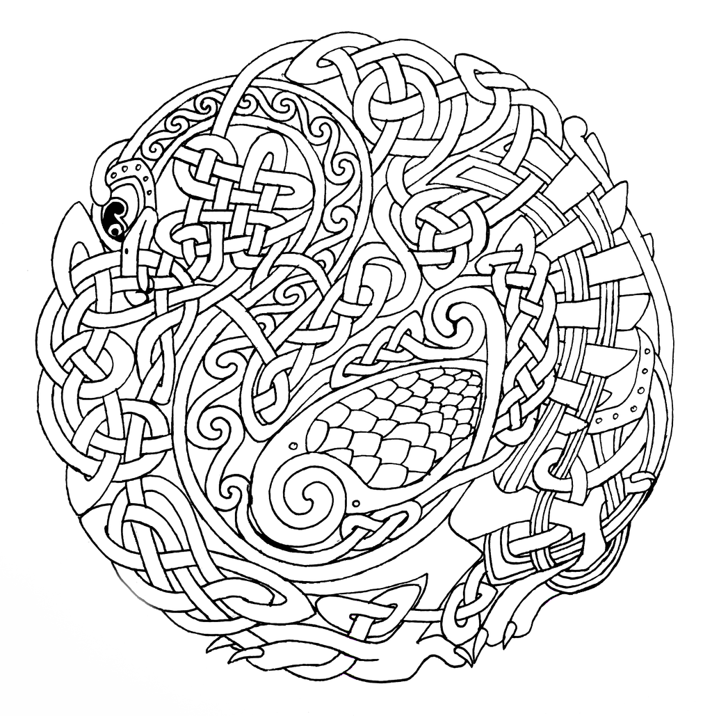 Printable Celtic Knot - Coloring Pages for Kids and for Adults
