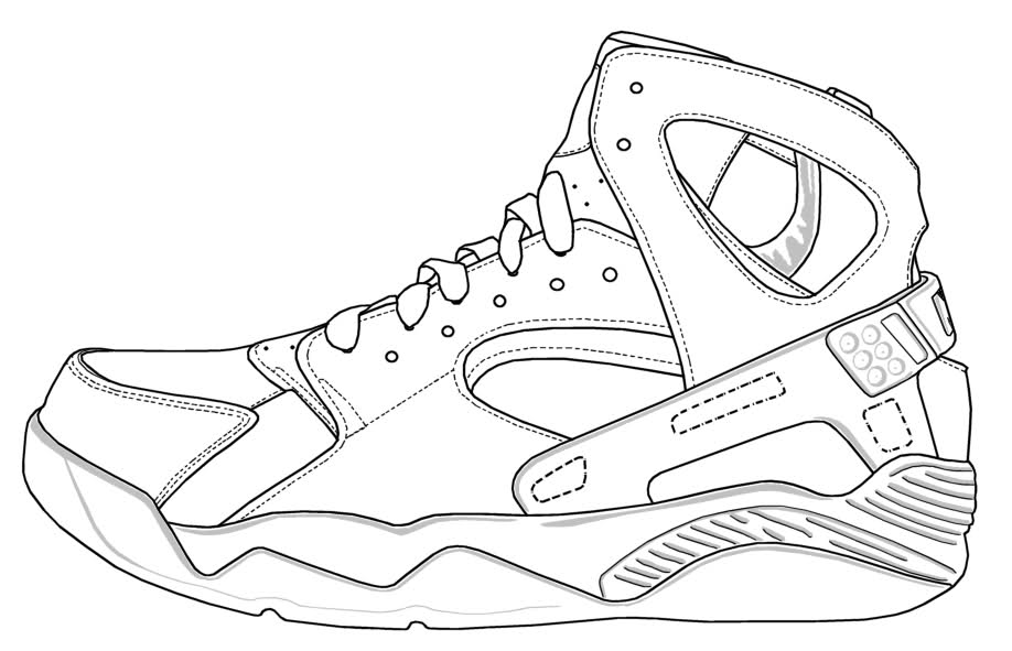 Air Jordan Shoe Coloring Pages - Food Ideas