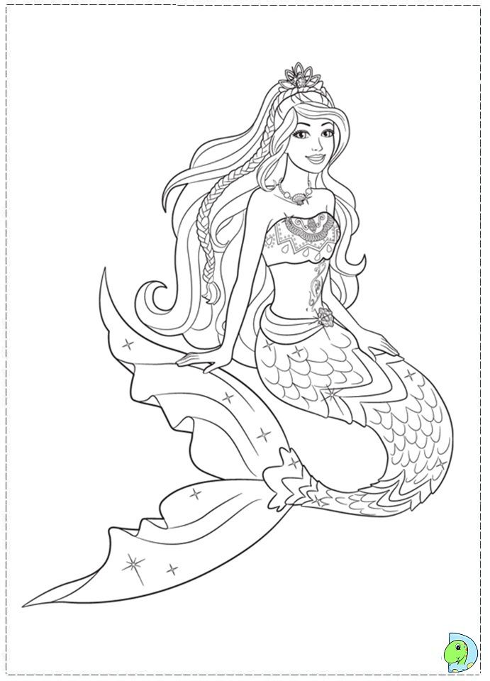 Mermaid Printable Coloring Pages Free   Coloring Home