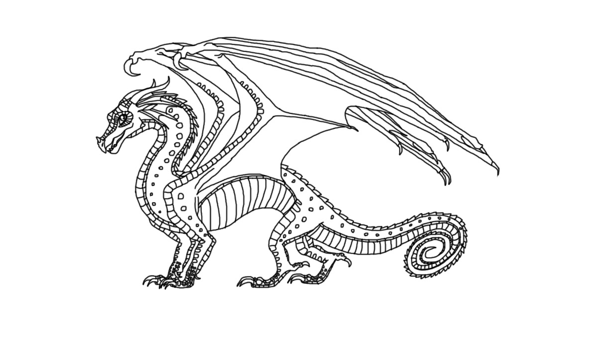 Wings Of Fire Coloring Pages Photos Cantik