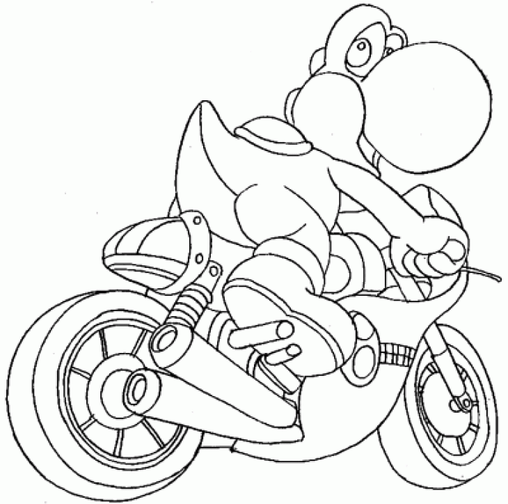 Mario Kart Characters Coloring Pages - Coloring Home