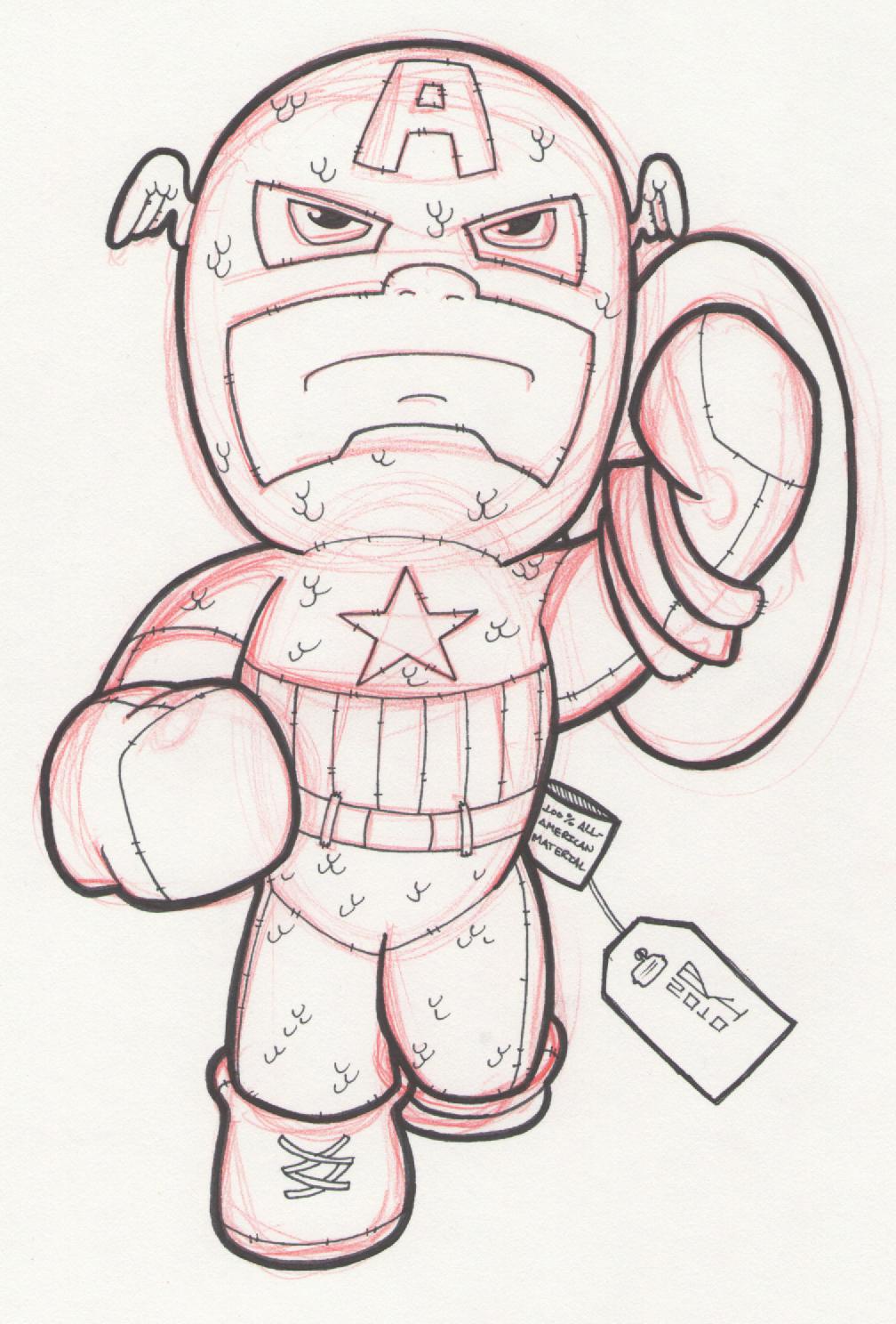 Captain America Coloring pages to print