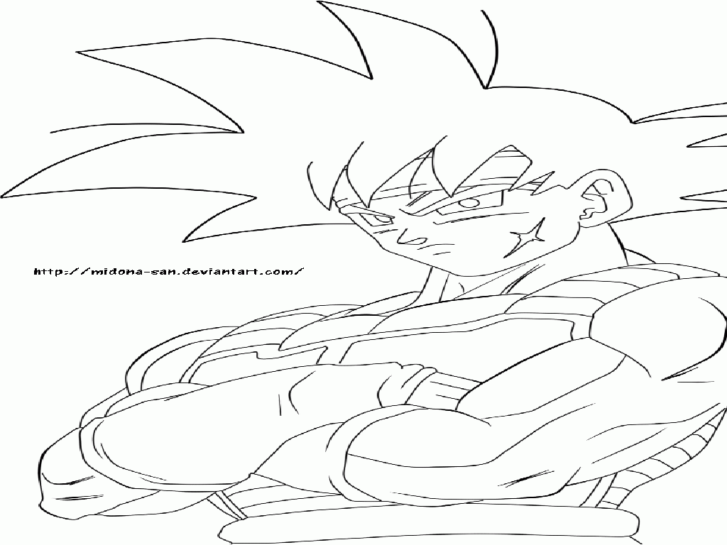  Dragon Ball Z Coloring Pages Bardock 