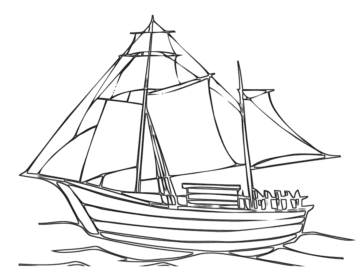 Sailboat coloring pages | Coloring pages to download and print