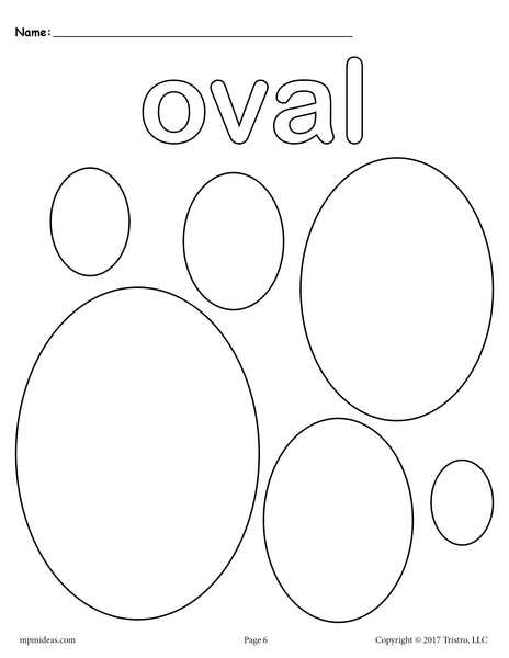 Ovals Coloring Page - Oval Shape ...