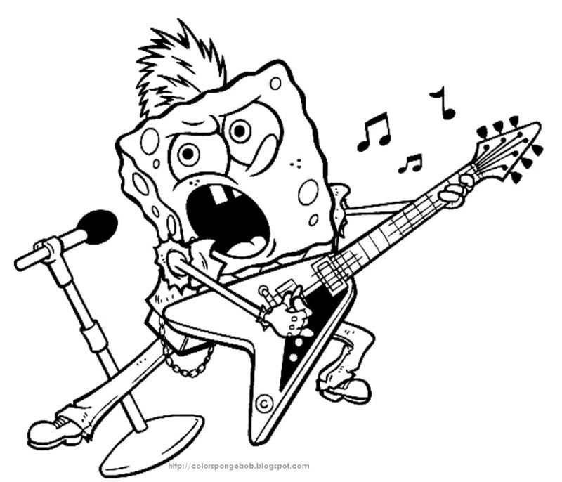 Spongebob Coloring Pages Gary - Coloring Page
