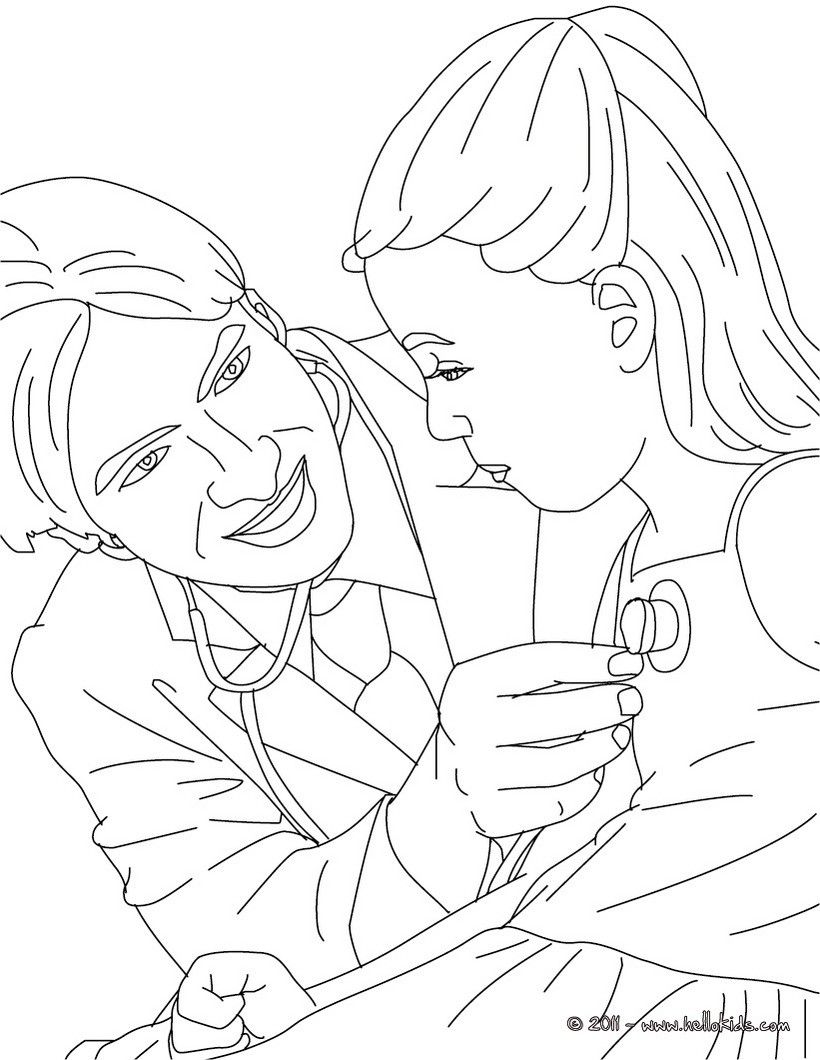 DOCTOR coloring pages - Surgeon