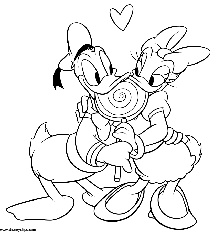 daisy duck coloring pages for kids - photo #24