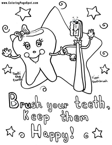 Pages to color, Coloring pages and Teeth on Pinterest