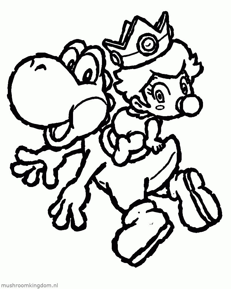 Princess Daisy Coloring Pages - Coloring Page