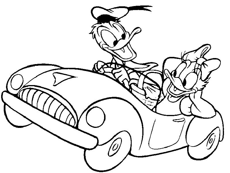 daisy duck coloring pages for kids - photo #32