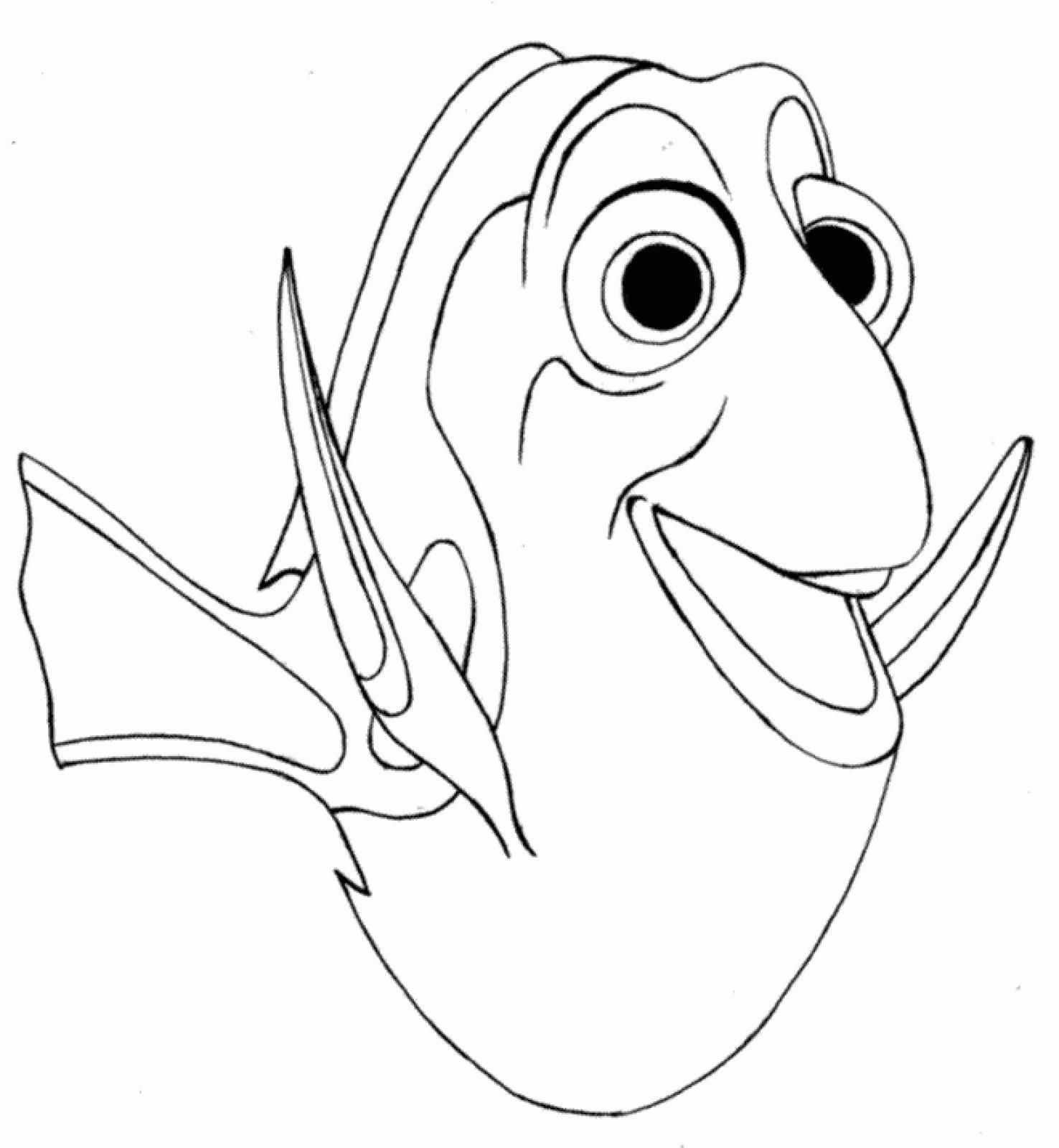 Finding Nemo Dory Coloring Pages Coloring Home
