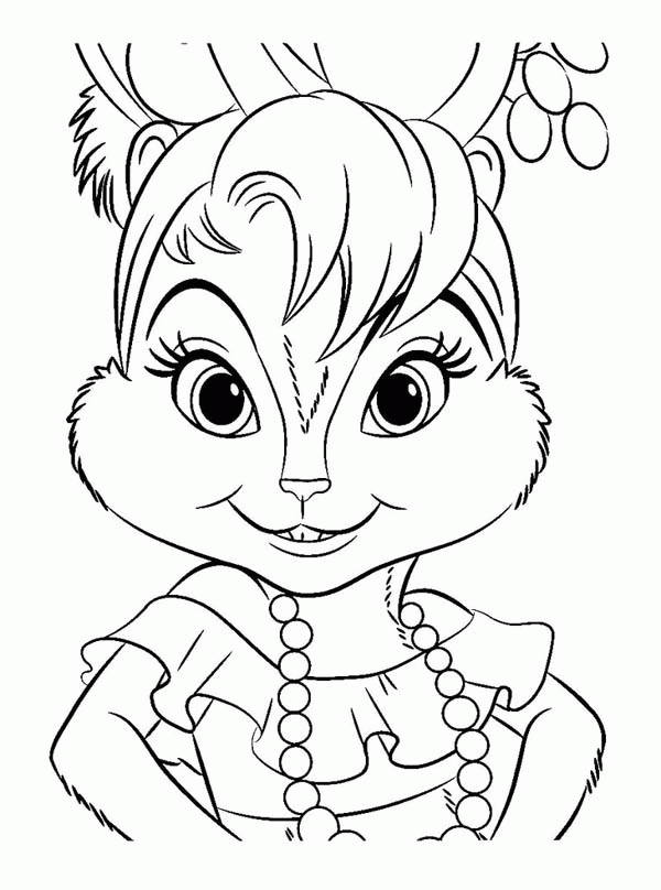 Brittany The Chipettes Photo Coloring Page - Download & Print ...