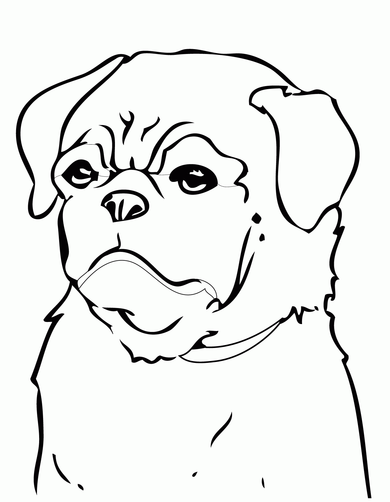 Printable Pug Coloring Pages Coloring Home