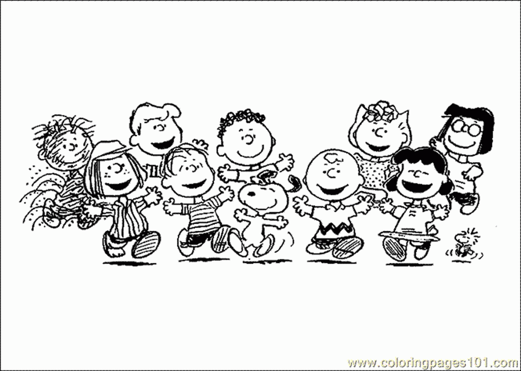 Charlie Brown Christmas - Coloring Pages for Kids and for Adults