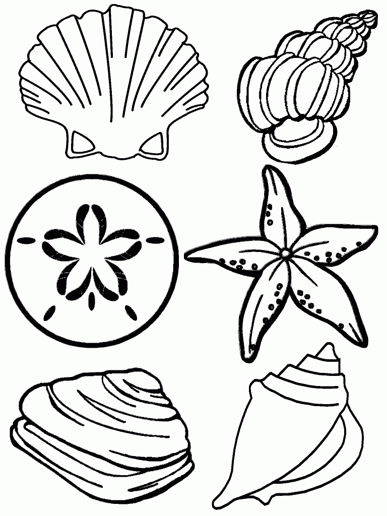 Beach For Kids - Coloring Pages for Kids and for Adults