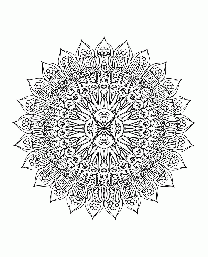 This Mandala Coloring Book For Grown Ups Is The Creative's Way To ...