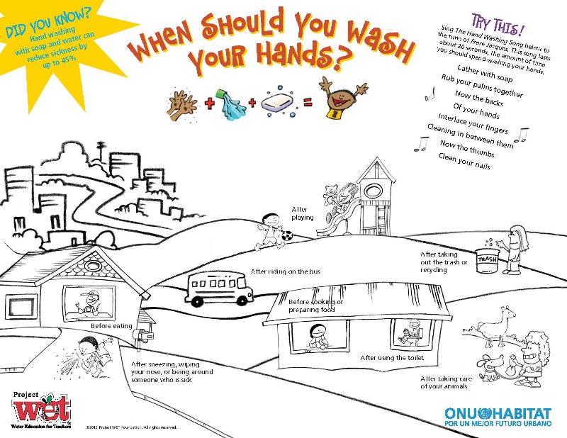 Celebrate Global Handwashing Day with a FREE Poster or Coloring Page