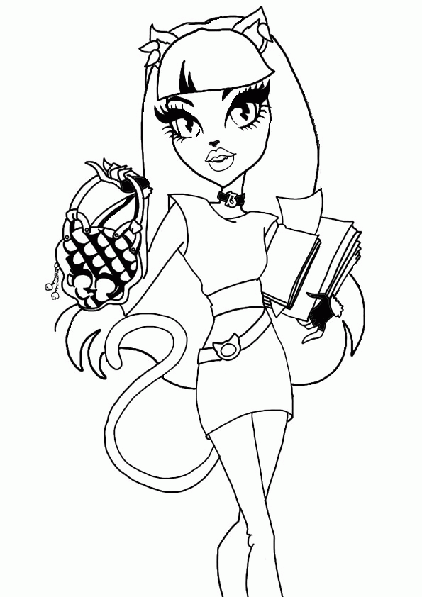Catty Noir | Monster High coloring pages