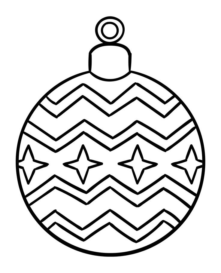 Printable Coloring Pages Christmas Ornaments | Printable christmas ornaments,  Christmas drawings for kids, Christmas ornament template