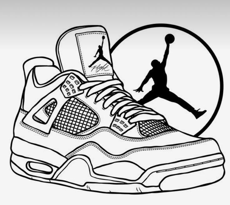 Sneakers drawing, Nike drawing, Air jordans