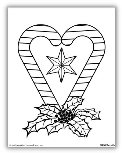 Free Candy Cane Coloring Pages ...