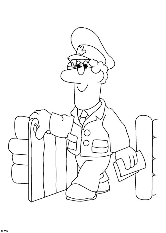 mailman coloring pages for toddlers - photo #36