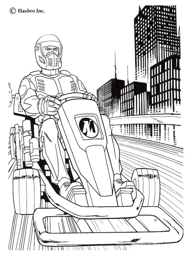 ACTION MAN coloring pages - Action Man ATOM - Street Bike