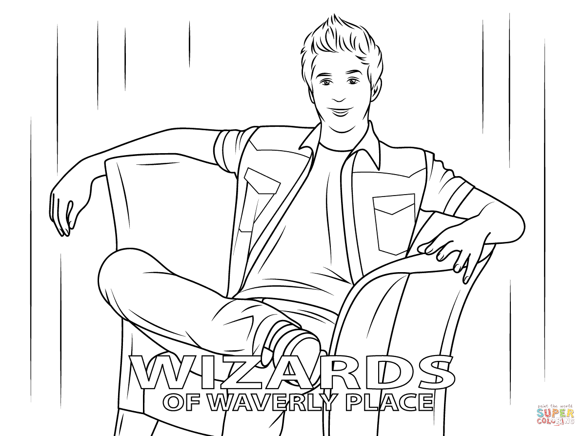 Wizards Of Waverly Place Coloring Page