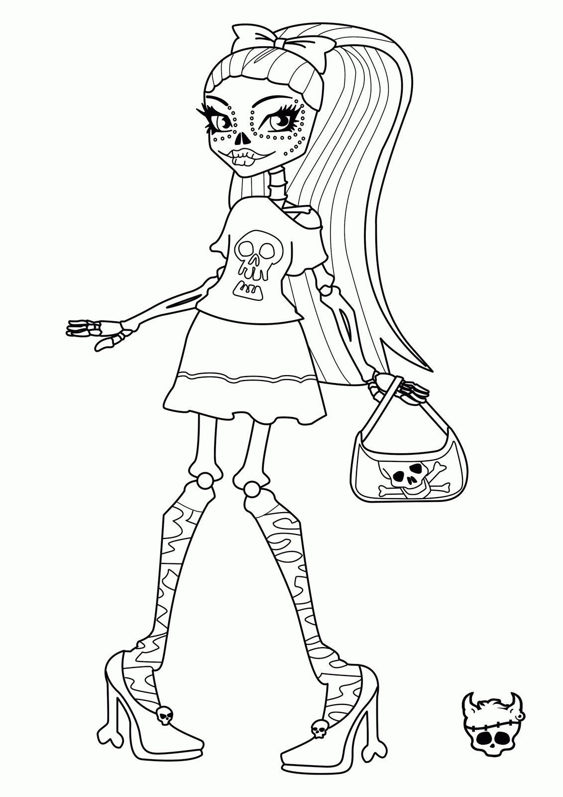 Images Of Monster High Characters Coloring Pages
