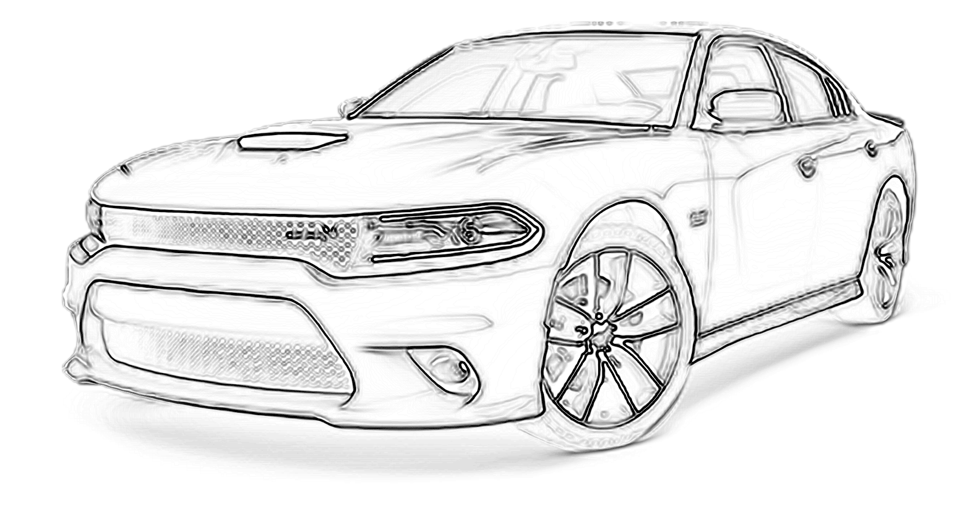 Dodge Charger 2016 Coloring Page - Coloring Home