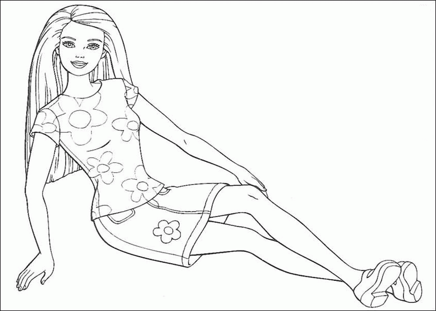 Barbie Coloring Pages Print Free Home Kids Adults Bratz