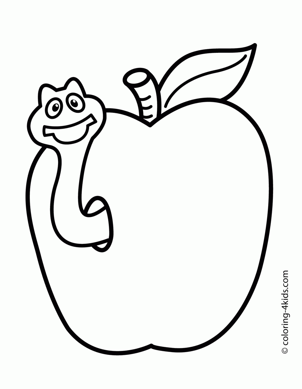 Apricots Fruits Coloring Pages For Kids Printable Free Coloing ...