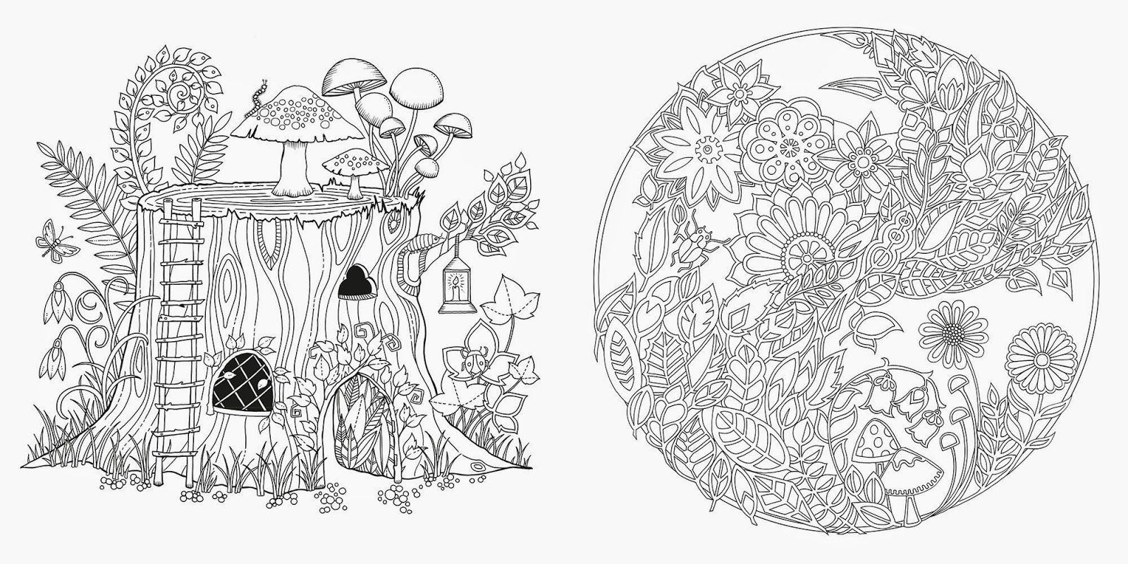 8 Pics of Enchanted Forest Coloring Pages - Secret Garden ...