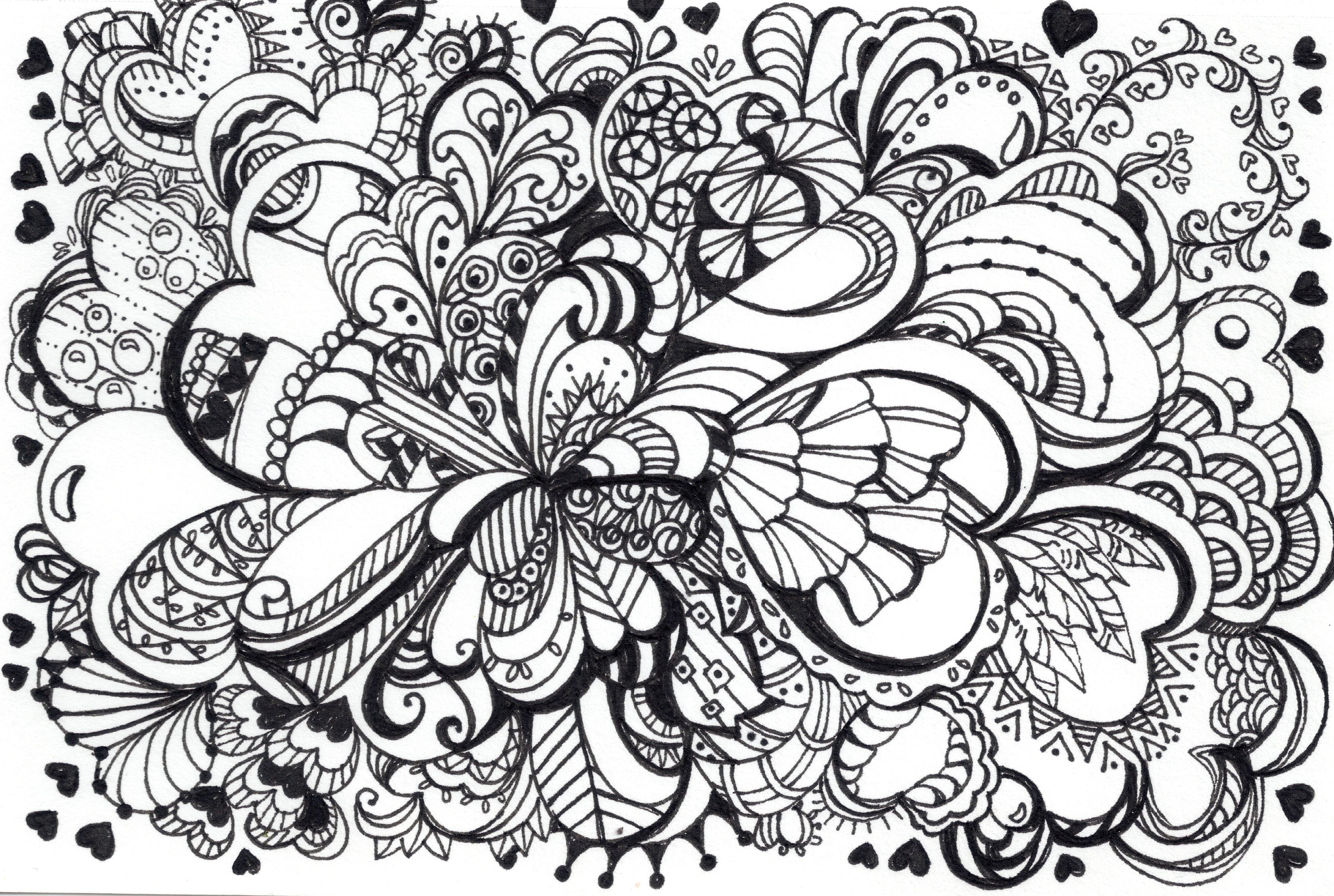 Zentangle Coloring Pages - Coloring Home