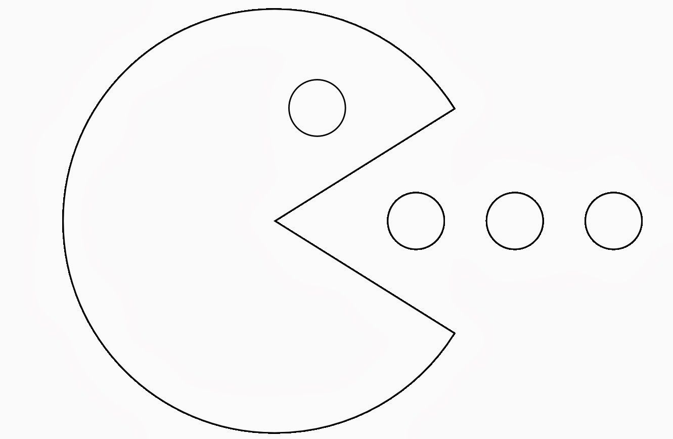 pac man coloring page - High Quality Coloring Pages