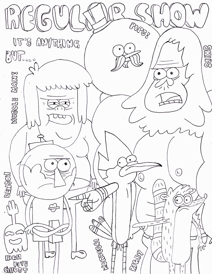 Intellect Free Coloring Pages Of From The Regular Show - Widetheme