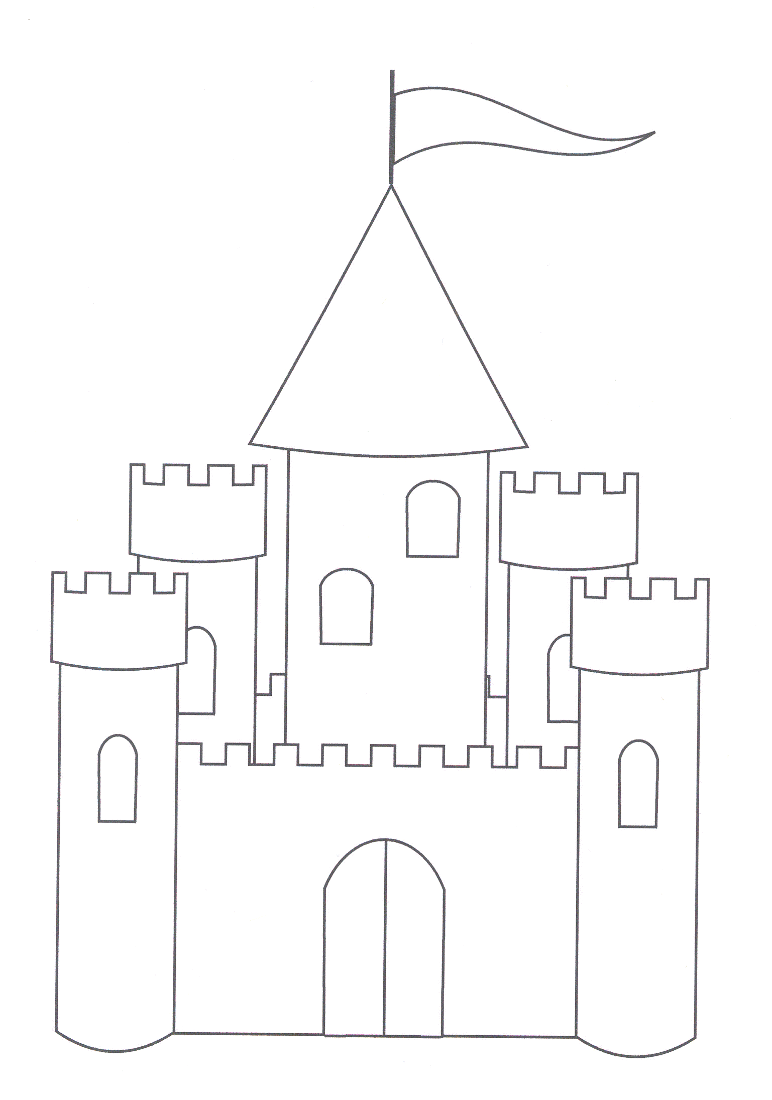 Coloring Page Of Castle - Coloring Home