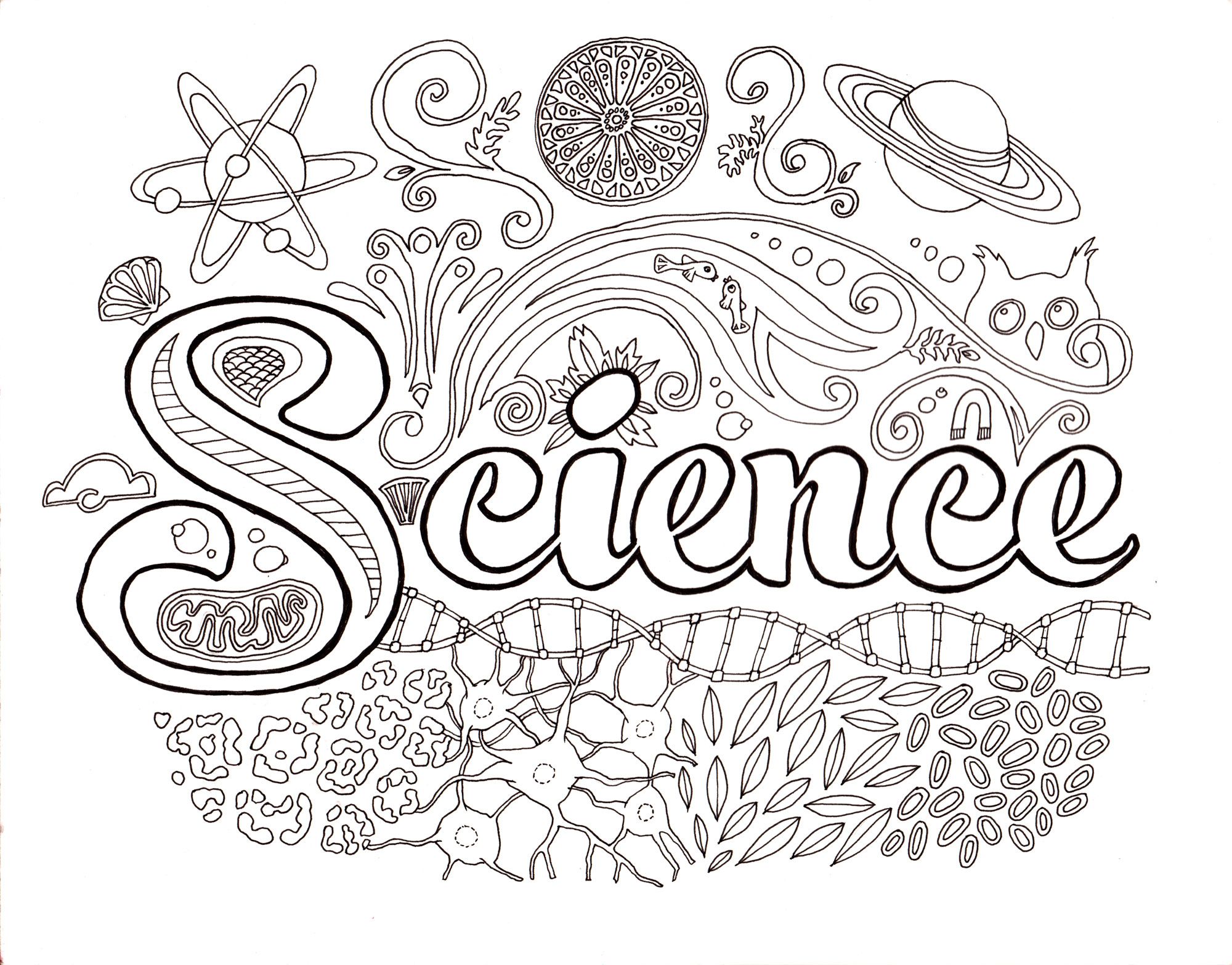 coloring pages for kids children science. printable. meet the ...