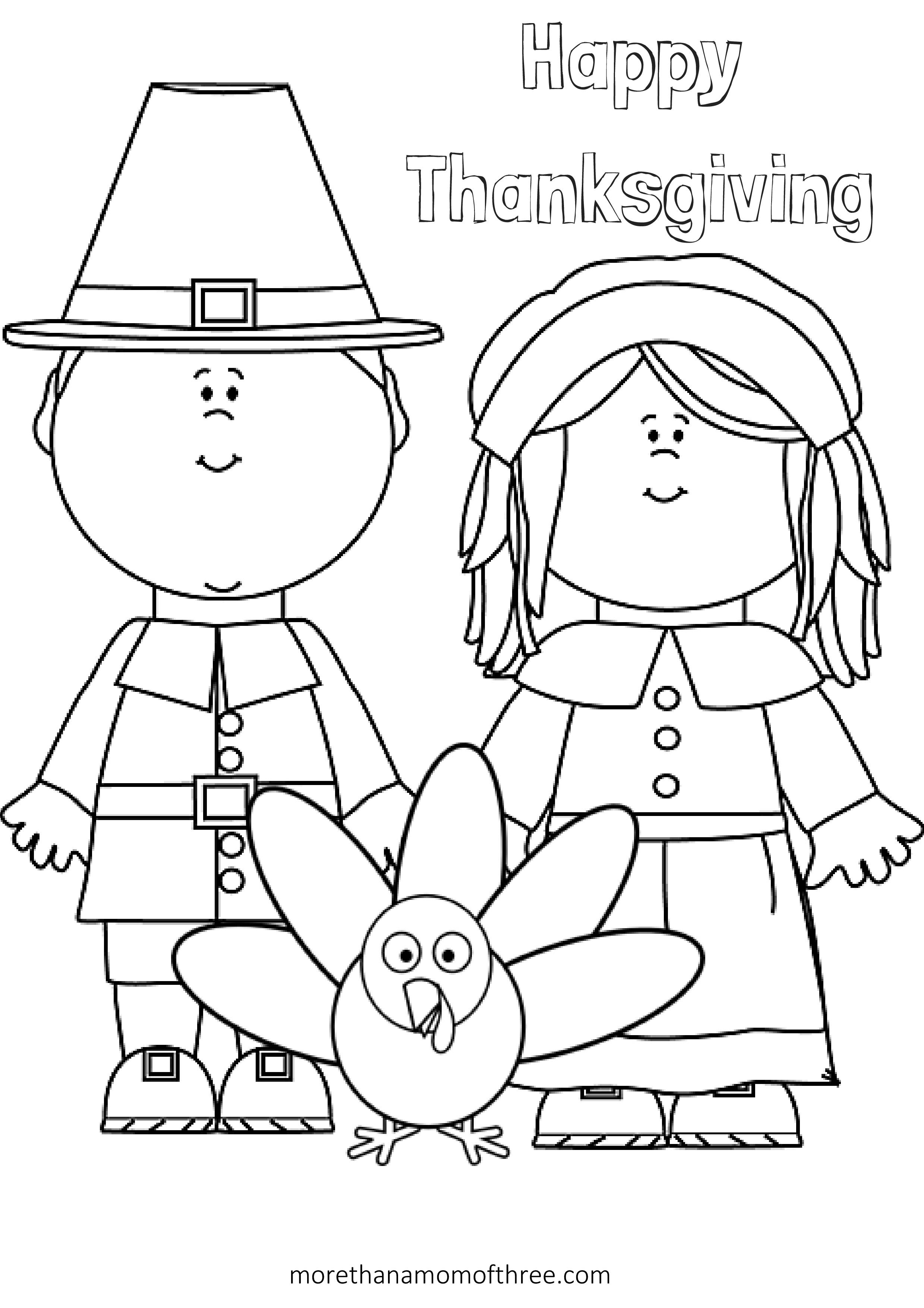 Thanksgiving Coloring Pages To Print For Free