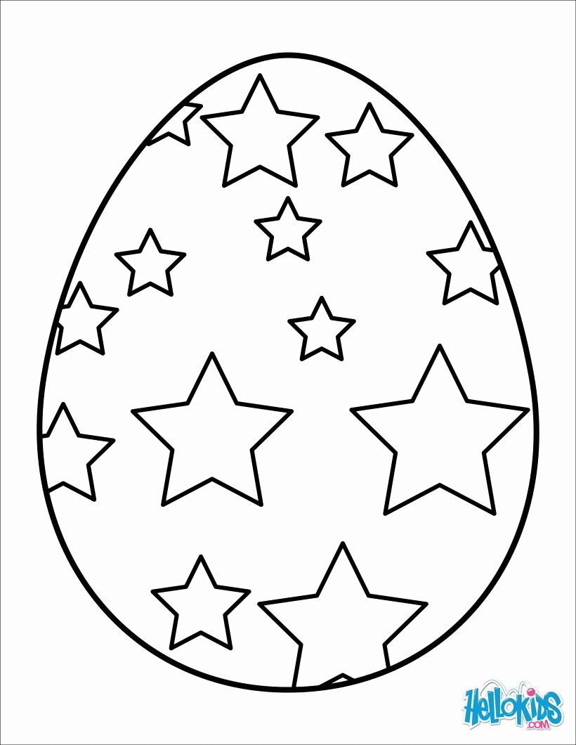 Colorful chocolate egg coloring pages - Hellokids.com