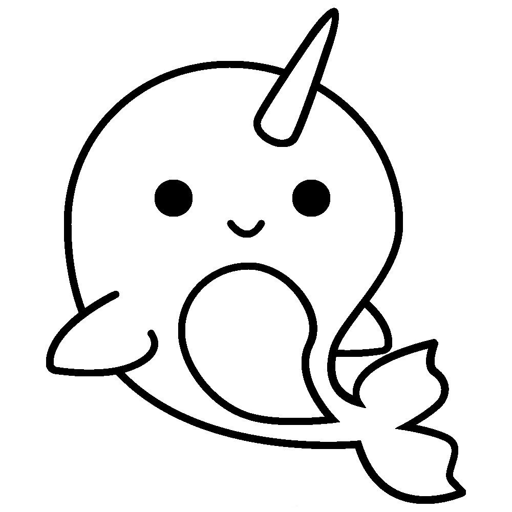 Narwhal Coloring Pages - Best Coloring Pages For Kids | Puppy coloring pages,  Coloring pages for kids, Cute coloring pages