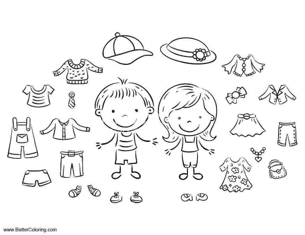 summer clothing coloring pages colouring pictures of summer ...