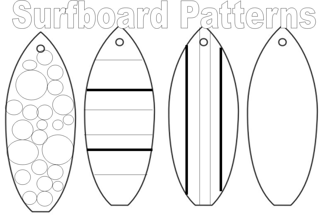 Printable Coloring Page Of Surf Board - Coloring Home