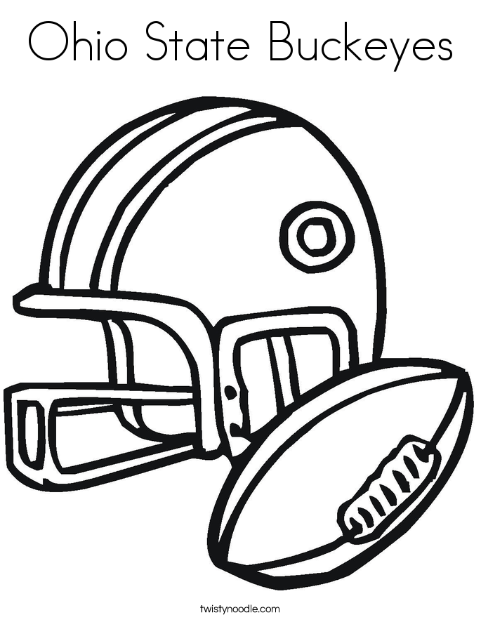 Brutus Buckeye Coloring Page - Coloring Pages for Kids and for Adults