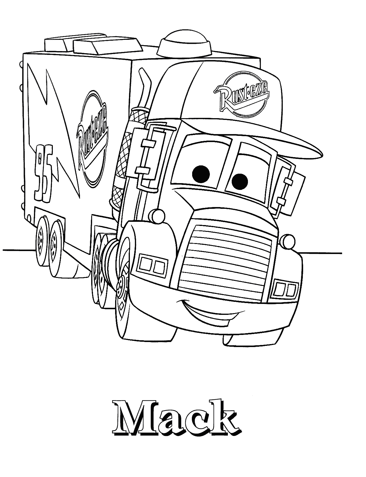 printable lightning mcqueen coloring pages - Free Large Images