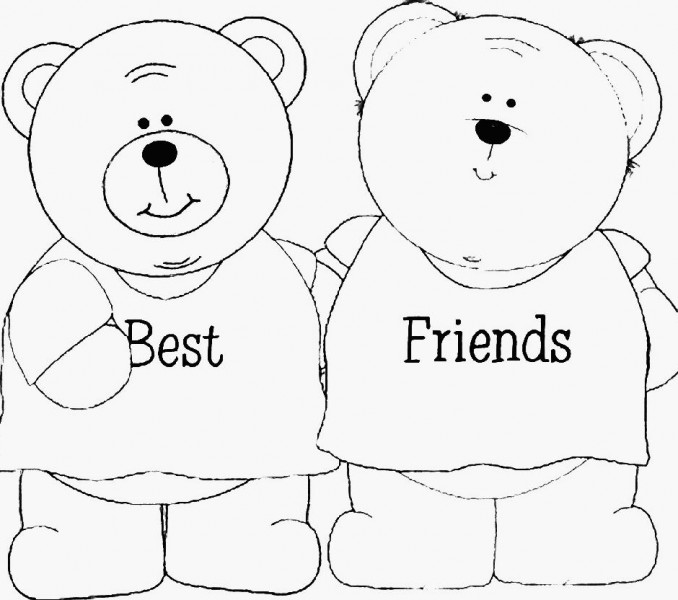 Best Friends Forever Coloring Pages - Coloring Home