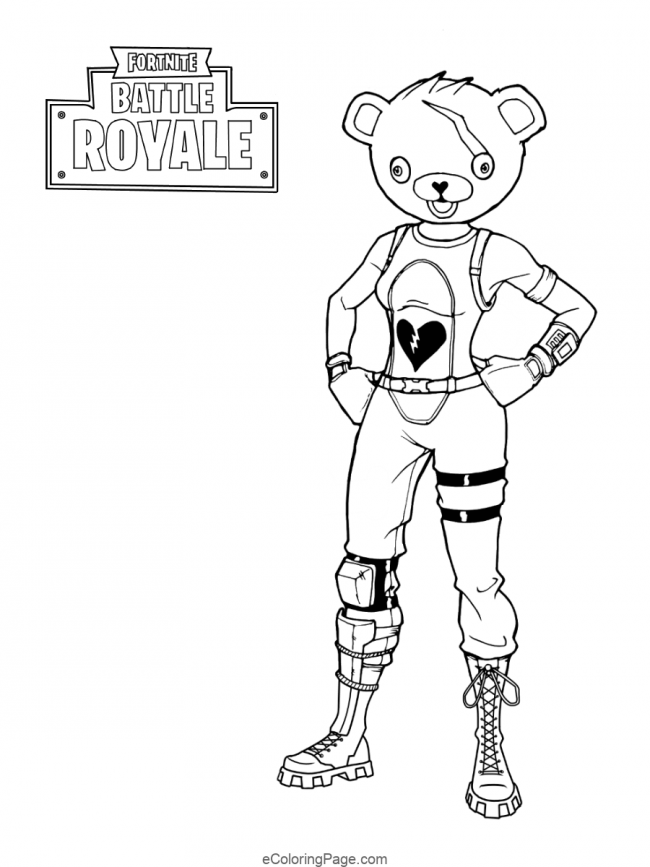 Fortnite-Battle-Royale-Bear-Printable-Coloring-Page | Bear coloring pages,  Coloring books, Coloring pages for boys