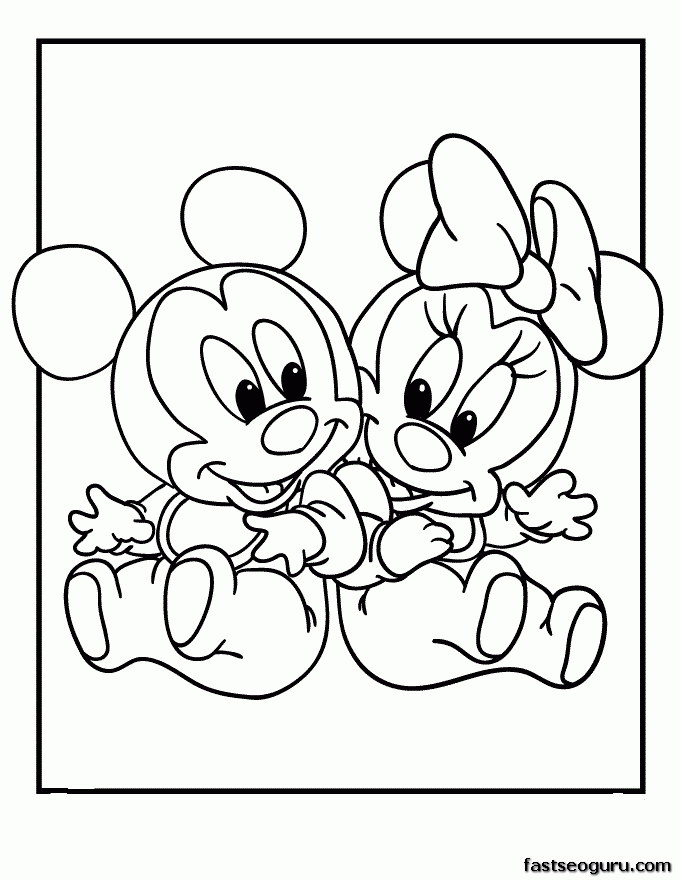 Easy Baby Disney Coloring Pages - Coloring Home