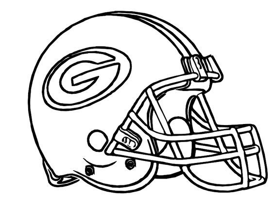 Football Helmet Green Bay Packers Coloring Pages | xmas gift ideas ...